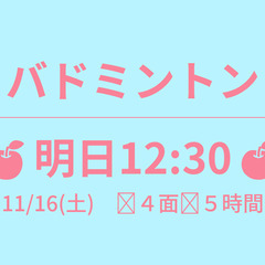 残1　🍎明日12:30🍎　11/16(土)　✨４面✨５時間　☆東...
