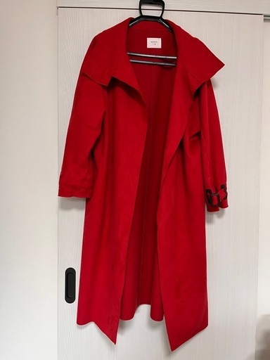 Ameri vintage WRAP COLLAR COAT RED アメリ