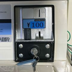 年末特価！ AQUA 4.5kg 100V コイン式小型ランドリー 全自動 金額設定可能 洗濯機 MCW-C45の画像