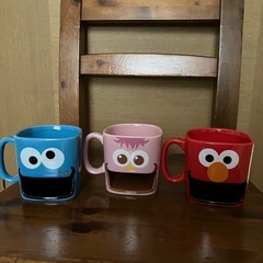 セサミストリートマグカップ3個セット