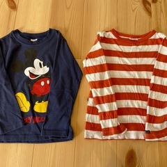 無印　110 カットソー　ロンTの画像