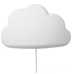 【IKEA】 LEDウォールランプ, 雲 ホワイト