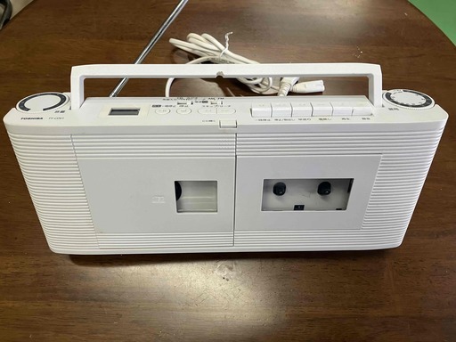 東芝ＣＤラジオカセット2019年製　完動　AC・電池