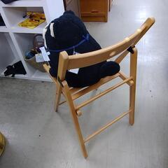 折りたたみ式木製チェア 81473の画像
