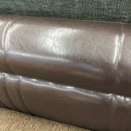2Pソファ　参考価格¥29,800円　合皮とファブリック　シックなカラー　No.1125