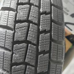 中古スタッドレスタイヤ、155/65R14、中古アルミホイール、の画像