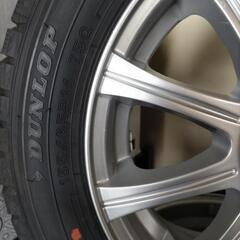 中古スタッドレスタイヤ、155/65R14、中古アルミホイール、の画像