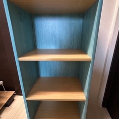 青色のカラーボックス
