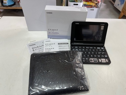 Casio 電子辞書 DATAPLUS10 EX-Word XD-JTG6000 収納カバー タッチペン 付属 ブラック データプラス10 稼働確認済 中古美品 ③