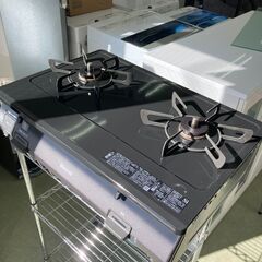 【リサイクルショップ　ピカソ　小松原】2020年製 リンナイ 左強火タイプ グリルなし LPガス ガステーブル KG64-2HSL★2018★の画像