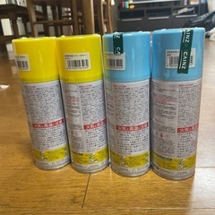 【新品未使用】多用途 水性スプレー (水色・黄色）の画像