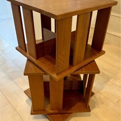 回転式本棚(二段) の画像