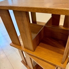 回転式本棚(二段) の画像