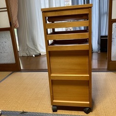 キッチンラック　キャスター付きの画像