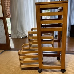 キッチンラック　キャスター付きの画像