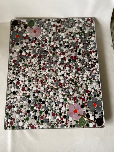 タイル タイル張り ストーブ台 薪ストーブ 石炭ストーブ ベレットストーブ 特大サイズ 奥行 87.5㎝ 中古品