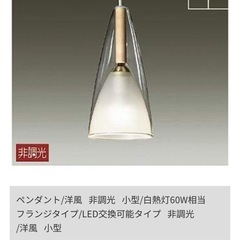 LEDペンダントライト　新品未使用　ガラスカバー付き　定価27,000円の画像