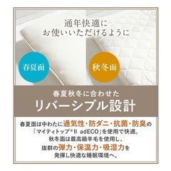 雲のやすらぎプレミアム 敷布団 セミダブル 高反発 体圧分散の画像