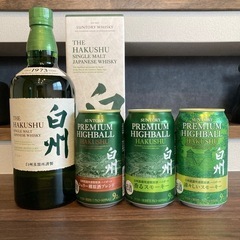 【ウイスキー】白州700mlボトル箱付&ハイボール缶3本セット