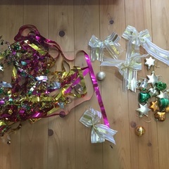 クリスマスツリー　120cm  ファイバーツリーセットゴールドの画像