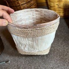 値下げ、オシャレな鉢カバー5点セットの画像