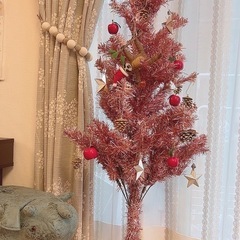 【お話中】クリスマスツリー　ピンク　120cm