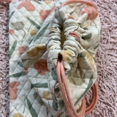 巾着　手作り　キルティング素材使用　ハンドメイド　33×41センチの画像