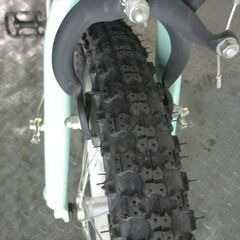 Ｄ887★15800円★整備済み 中古子供自転車【18インチ　コーダブルーム　アッソン　グリーン　アルミフレーム】の画像