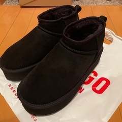 wego ウィゴー厚底ショートFムートンブーツ
