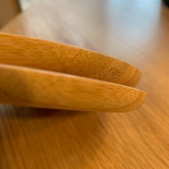【未使用】コースター2枚★竹製の画像