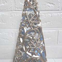 グリッターウォータークリスマスツリー シャンパンゴールド クリスマス オブジェ 置物 ライト ツリー 卓上 ☆ 札幌市 白石店 の画像