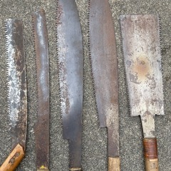 農機具 農具 農業  鋸(のこぎり)5点セットの画像