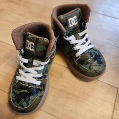子供用 DC SHOES スニーカー 14cm 迷彩柄 カモフラ
