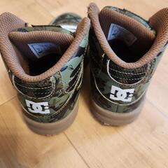子供用 DC SHOES スニーカー 14cm 迷彩柄 カモフラの画像
