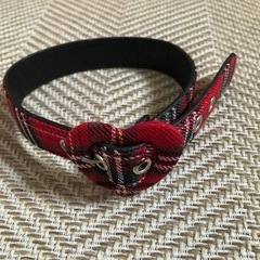 チェック ハート チョーカーの画像