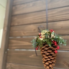 クリスマス松かさオーナメント作り🎄『EPICES』鎌倉の画像