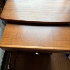 キャビネット 木製 　電話台の画像