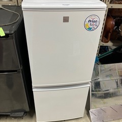 中古冷凍冷蔵庫シャープ(SJ-14E5-KW)2018年