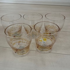 新品　ガラスコップ　軽量　５個セット　佐々木ガラス
