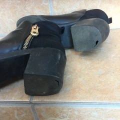 ZARA ショートブーツ 38(24cmくらい) ジッパーの画像