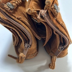 ミネトンカ　ショートブーツ　茶色　24cmの画像