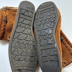 ミネトンカ　ショートブーツ　茶色　24cmの画像