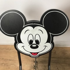 1124【美品】ディズニー ミッキーマウス ミニーマウス 折りたたみイス 2脚セットの画像