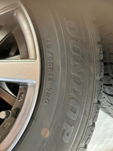 スタッドレスタイヤ145/80R/13