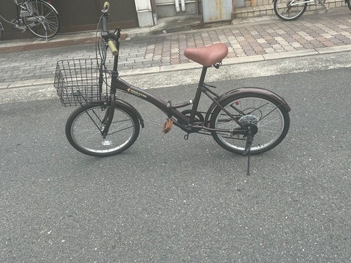 【002】折りたたみ式　自転車 20インチ