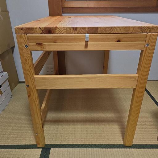 無印良品 パイン材デスク 幅86cm 学習机 テレワーク 在宅勤務 引越