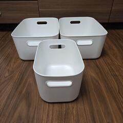 無印良品　やわらかポリエチレンケース　ゴミ箱　ごみ袋　隙間掃除　ワイヤークリップ　おもちゃ収納　見せる収納　お片付け　モンテッソーリ　シュタイナー　お受験の画像