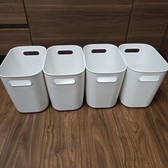 無印良品　やわらかポリエチレンケース　ゴミ箱　ごみ袋　隙間掃除　ワイヤークリップ　おもちゃ収納　見せる収納　お片付け　モンテッソーリ　シュタイナー　お受験の画像