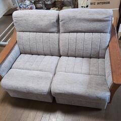 【カリモク】布製ソファ　4点セット