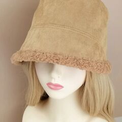 もこもこ　バケットハット